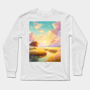 dreamlike riverside Long Sleeve T-Shirt